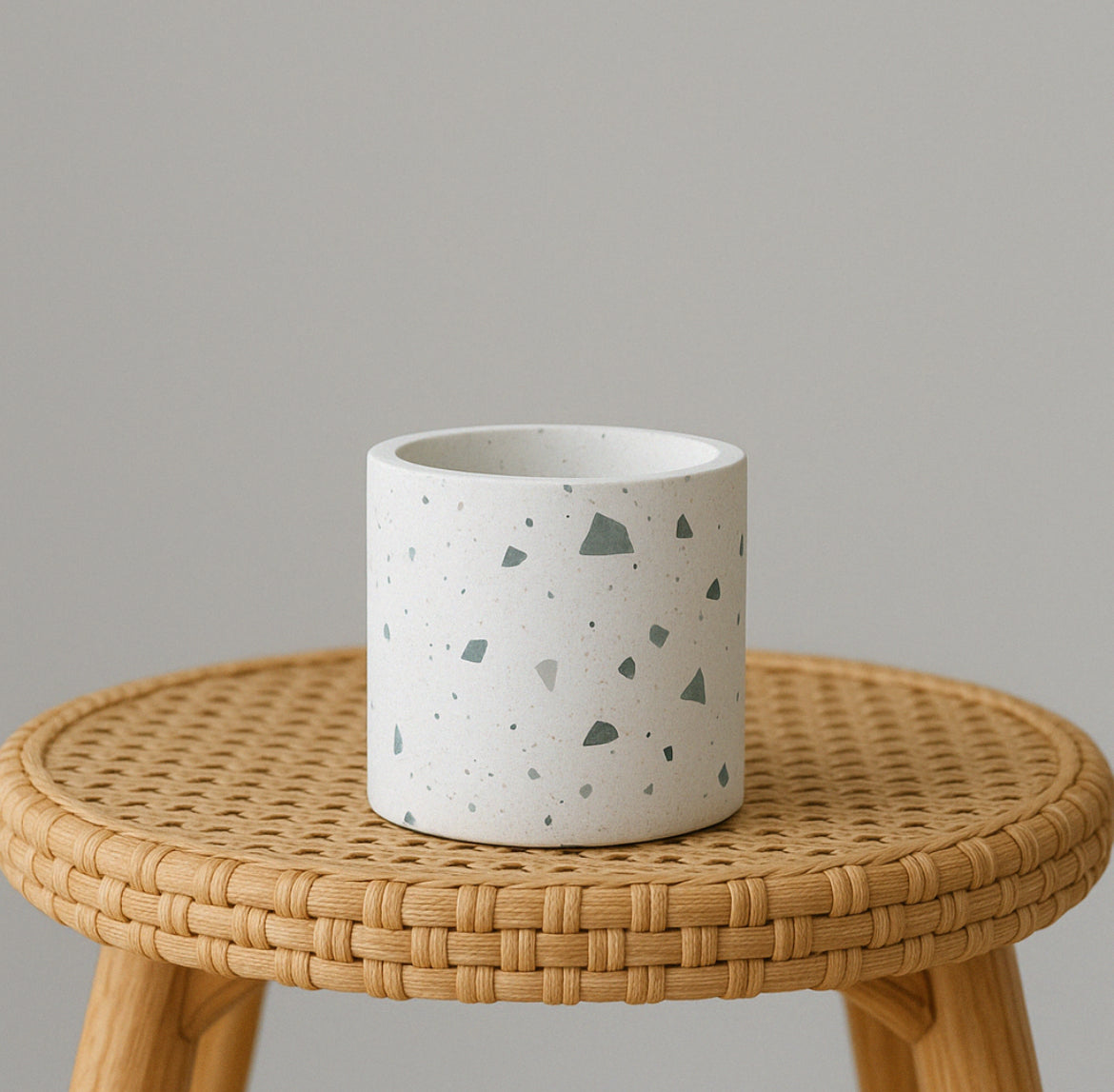 Terrazzo plant pot